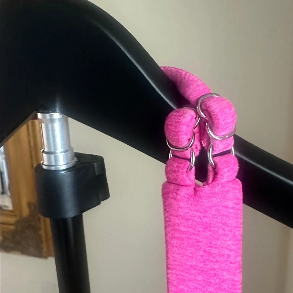 Bombshell Sportswear Hot Pink bodysuit with halter neck, low back - Picture 5 of 11